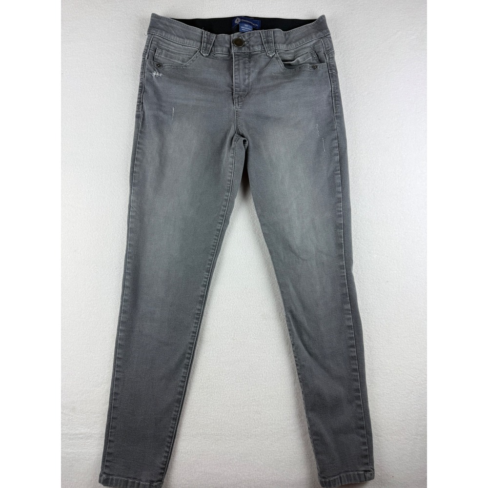 Democracy Ab solution Grey Skinny Jeans Women Size 10 Distressed B1165MOPZ
